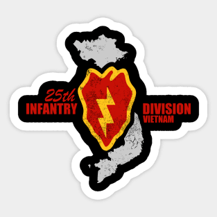 25th Infantry Division (distressed) Sticker